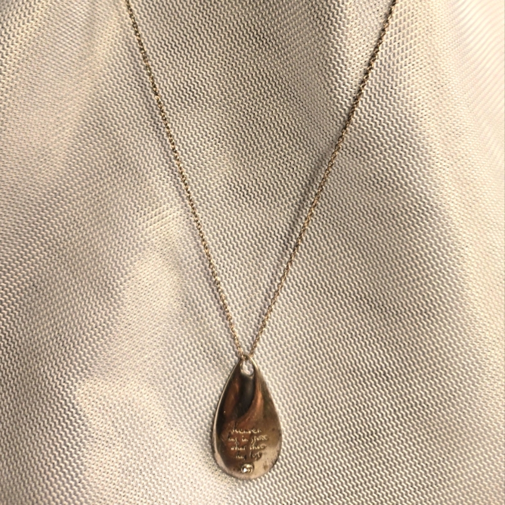"Heaven has in place What thou hast Lost" Sterling Siver Necklace - Picture 5 of 5